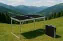 STÓŁ TURYSTYCZNY SKŁADANY WALIZKA KEMPINGOWY ALUMINIOWY STOLIK 120X60 MOCNY