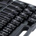 DUŻY ZESTAW NASADEK UDAROWYCH W WALIZCE HEXAGON 8-32MM 1/2" 35EL BLACK CRMO