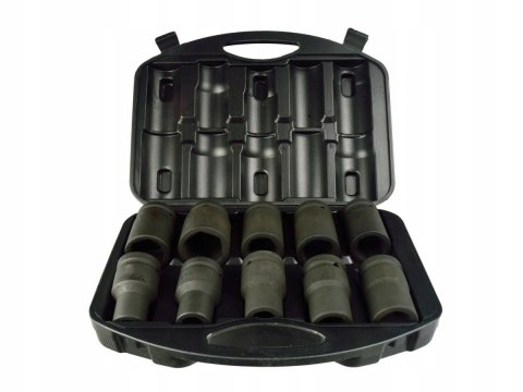 NASADKI UDAROWE 1" CAL KLUCZE NASADOWE CRV 10el ZESTAW 17-41mm NASADKA NASADKI UDAROWE 1" CAL KLUCZE NASADOWE CRV 10el ZESTAW 17-41mm NASADKA