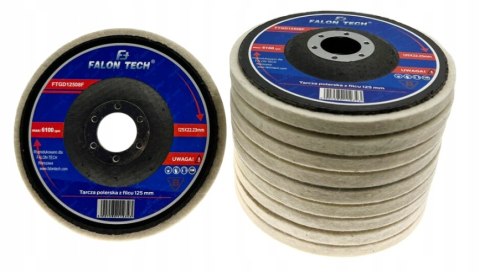 TARCZA POLERSKA FILCOWA FILC LAMELKA 125mm x 6mm TARCZA POLERSKA FILCOWA FILC LAMELKA 125mm x 6mm