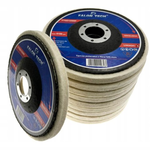 TARCZA POLERSKA FILCOWA FILC LAMELKA 125mm x 6mm TARCZA POLERSKA FILCOWA FILC LAMELKA 125mm x 6mm