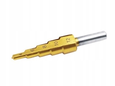 Wiertło stopniowe stożkowe choinka HSS 4-12 mm Wiertło stopniowe stożkowe choinka HSS 4-12 mm