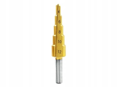 Wiertło stopniowe stożkowe choinka HSS 4-12 mm Wiertło stopniowe stożkowe choinka HSS 4-12 mm