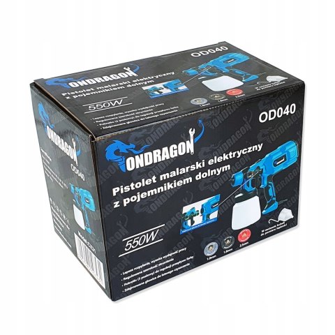 OD ELEKTRYCZNY PISTOLET AGREGAT DO MALOWANIA 550W OD ELEKTRYCZNY PISTOLET AGREGAT DO MALOWANIA 550W