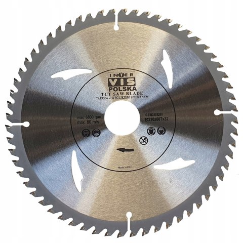 Tarcza WIDIOWA Do Drewna Piły Piła 210mm 32 60Z Tarcza WIDIOWA Do Drewna Piły Piła 210mm 32 60Z