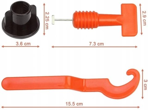 KLIPSY v.2 50szt SYSTEM POZIOMOWANIA PŁYTEK +KLUCZ KLIPSY v.2 50szt SYSTEM POZIOMOWANIA PŁYTEK +KLUCZ