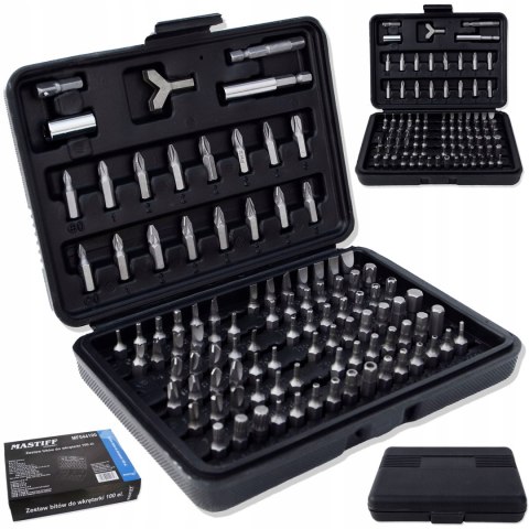 KOŃCÓWKI BITY IMBUS TORX DO WKRĘTARKI ZESTAW 100el KOŃCÓWKI BITY IMBUS TORX DO WKRĘTARKI ZESTAW 100el