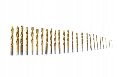 ZESTAW WIERTEŁ DO METALU tytan 1-13mm WIERTŁO 25el ZESTAW WIERTEŁ DO METALU tytan 1-13mm WIERTŁO 25el