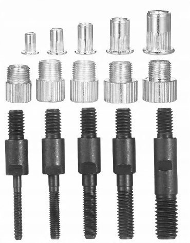NITOWNICA RĘCZNA Z 5 KOŃCÓWKAMI DO NITONAKRĘTEK M3-M8 + 100EL NITONAKRĘTEK NITOWNICA RĘCZNA Z 5 KOŃCÓWKAMI DO NITONAKRĘTEK M3-M8 + 100EL NITONAKRĘTEK