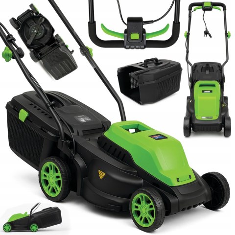 2500W KOSIARKA ELEKTRYCZNA DO TRAWY DUŻA MOC KOSZ 30L 32CM ZWINNA ONDRAGON 2500W KOSIARKA ELEKTRYCZNA DO TRAWY DUŻA MOC KOSZ 30L 32CM ZWINNA ONDRAGON