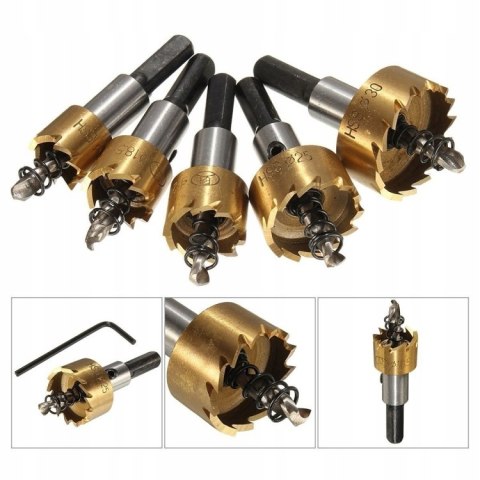 OTWORNICE WIDIOWE DO METALU STALI 5szt 16-30mm OTWORNICE WIDIOWE DO METALU STALI 5szt 16-30mm