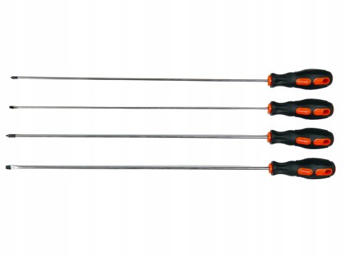 ŚRUBOKRĘTY PRZEDŁUŻANE WKRĘTAKI DŁUGIE 450 MM 4 SZT. Z MAGNESEM ŚRUBOKRĘTY PRZEDŁUŻANE WKRĘTAKI DŁUGIE 450 MM 4 SZT. Z MAGNESEM