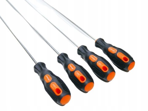 ŚRUBOKRĘTY PRZEDŁUŻANE WKRĘTAKI DŁUGIE 450 MM 4 SZT. Z MAGNESEM ŚRUBOKRĘTY PRZEDŁUŻANE WKRĘTAKI DŁUGIE 450 MM 4 SZT. Z MAGNESEM
