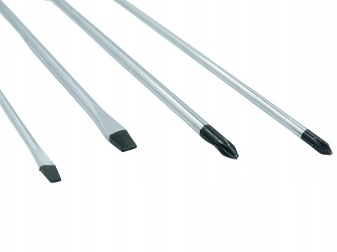 ŚRUBOKRĘTY PRZEDŁUŻANE WKRĘTAKI DŁUGIE 450 MM 4 SZT. Z MAGNESEM ŚRUBOKRĘTY PRZEDŁUŻANE WKRĘTAKI DŁUGIE 450 MM 4 SZT. Z MAGNESEM