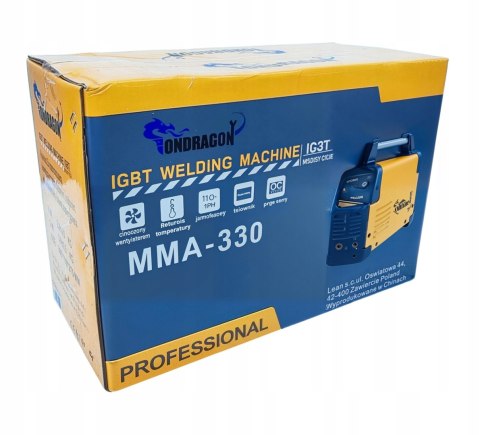 SPAWARKA INWERTEROWA INWERTOROWA MMA MOCNA IGBT HOT START ANTI STICK 330A SPAWARKA INWERTEROWA INWERTOROWA MMA MOCNA IGBT HOT START ANTI STICK 330A