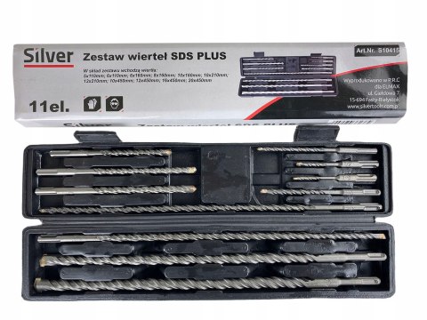 WIERTŁA DO BETONU SDS PLUS WIERTŁO ZESTAW 11 SZT