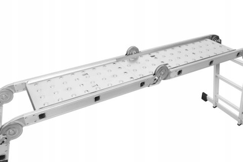 Drabina Składana Platforma Aluminiowa 4 X 3 346 CM MAX 150 KG Ktaft&Dele Drabina Składana Platforma Aluminiowa 4 X 3 346 CM MAX 150 KG Ktaft&Dele