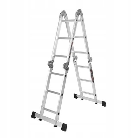 Drabina Składana Platforma Aluminiowa 4 X 3 346 CM MAX 150 KG Ktaft&Dele Drabina Składana Platforma Aluminiowa 4 X 3 346 CM MAX 150 KG Ktaft&Dele