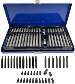 ZESTAW KLUCZE TORX SPLINE IMBUS HEX BITY 40szt CrV