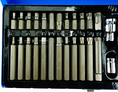 ZESTAW KLUCZE TORX SPLINE IMBUS HEX BITY 40szt CrV ZESTAW KLUCZE TORX SPLINE IMBUS HEX BITY 40szt CrV