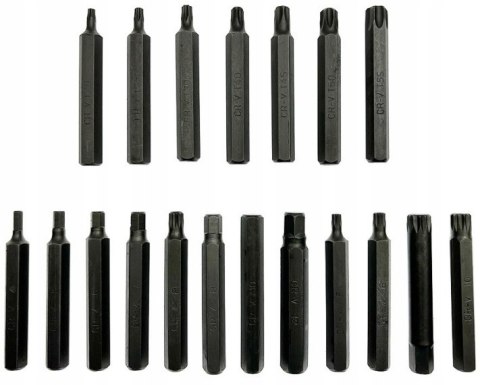 ZESTAW KLUCZE TORX SPLINE IMBUS HEX BITY 40szt CrV ZESTAW KLUCZE TORX SPLINE IMBUS HEX BITY 40szt CrV