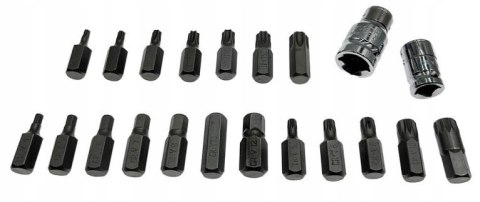 ZESTAW KLUCZE TORX SPLINE IMBUS HEX BITY 40szt CrV ZESTAW KLUCZE TORX SPLINE IMBUS HEX BITY 40szt CrV