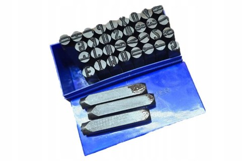 ZNACZNIKI NUMERATORY STEMPLE WYBIJAKI ALFABET LITERY CYFRY 36el 10mm ZNACZNIKI NUMERATORY STEMPLE WYBIJAKI ALFABET LITERY CYFRY 36el 10mm