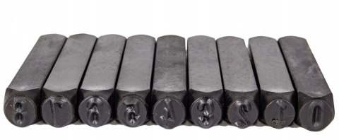 ZNACZNIKI NUMERATORY STEMPLE WYBIJAKI ALFABET LITERY CYFRY 36el 10mm ZNACZNIKI NUMERATORY STEMPLE WYBIJAKI ALFABET LITERY CYFRY 36el 10mm