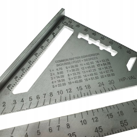 KĄTOWNIK STOLARSKI CIESIELSKI ALUMINIUM 18,5cm KĄTOWNIK STOLARSKI CIESIELSKI ALUMINIUM 18,5cm