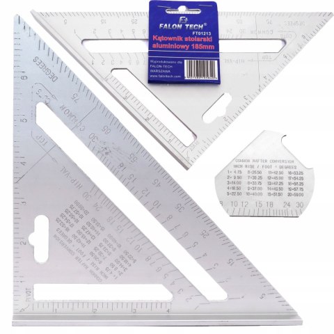 KĄTOWNIK STOLARSKI CIESIELSKI ALUMINIUM 18,5cm KĄTOWNIK STOLARSKI CIESIELSKI ALUMINIUM 18,5cm