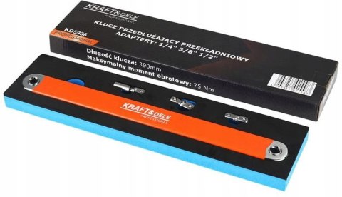 KLUCZ PRZEDŁUŻAJĄCY PRZEKŁADNIOWY+ADAPTERY KRAFT&DELE KD5936 KLUCZ PRZEDŁUŻAJĄCY PRZEKŁADNIOWY+ADAPTERY KRAFT&DELE KD5936