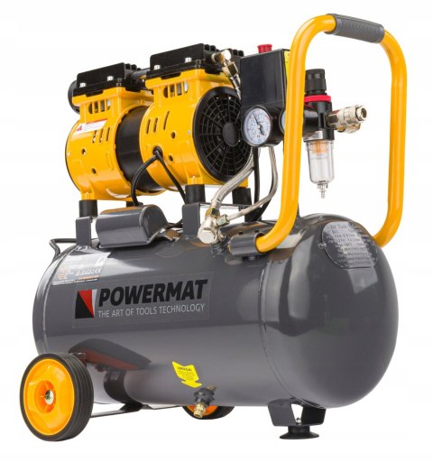 Kompresor bezolejowy Powermat PM-KBO-24T 24 l 8 bar Kompresor bezolejowy Powermat PM-KBO-24T 24 l 8 bar