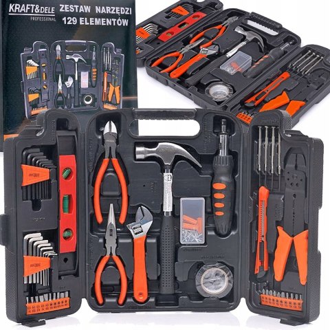 Kraft&Dele KD10465 Zestaw narzędzi 129el. PREZENT Kraft&Dele KD10465 Zestaw narzędzi 129el. PREZENT