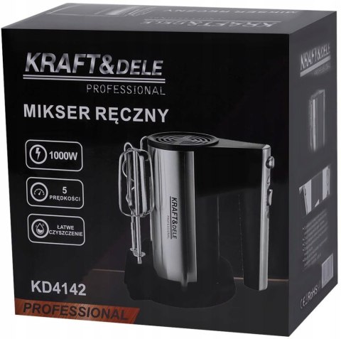 MIKSER RĘCZNY KUCHENNY 1000W SOLIDNY 5 POZIOMÓW + TURBO WYMIENNE ŁOPATKI MIKSER RĘCZNY KUCHENNY 1000W SOLIDNY 5 POZIOMÓW + TURBO WYMIENNE ŁOPATKI