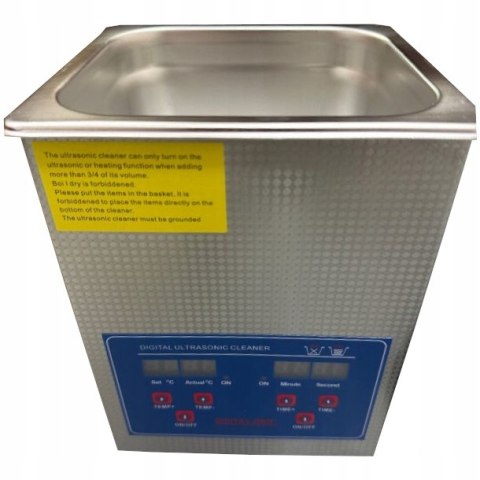 MYJKA WANNA ULTRADŹWIĘKOWA 100W 40KHz Z KOSZEM 2L STERYLIZATOR KOSMETYCZNY MYJKA WANNA ULTRADŹWIĘKOWA 100W 40KHz Z KOSZEM 2L STERYLIZATOR KOSMETYCZNY