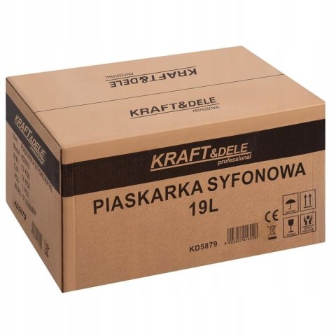 PIASKARKA SYFONOWA PNEUMATYCZNA ZBIORNIK 19L 6-10BAR + ODWADNIACZ KD5879 PIASKARKA SYFONOWA PNEUMATYCZNA ZBIORNIK 19L 6-10BAR + ODWADNIACZ KD5879