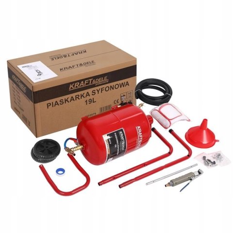 PIASKARKA SYFONOWA PNEUMATYCZNA ZBIORNIK 19L 6-10BAR + ODWADNIACZ KD5879 PIASKARKA SYFONOWA PNEUMATYCZNA ZBIORNIK 19L 6-10BAR + ODWADNIACZ KD5879