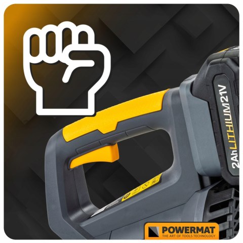 POWERMAT DMUCHAWA 260km/h 15000prm + 2x 2Ah AKUMULATOR 21V PM-ADDL-2AHM POWERMAT DMUCHAWA 260km/h 15000prm + 2x 2Ah AKUMULATOR 21V PM-ADDL-2AHM