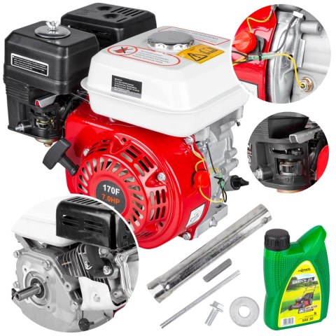 SILNIK SPALINOWY ZAGĘSZCZARKA GX160 7.0 HP OHV WAŁEK 19MM UBIJARKA AGREGAT SILNIK SPALINOWY ZAGĘSZCZARKA GX160 7.0 HP OHV WAŁEK 19MM UBIJARKA AGREGAT