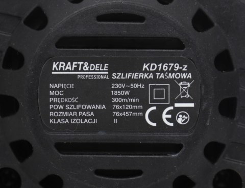 Szlifierka taśmowa sieciowe Kraft&Dele 1850 W 230 V Szlifierka taśmowa sieciowe Kraft&Dele 1850 W 230 V