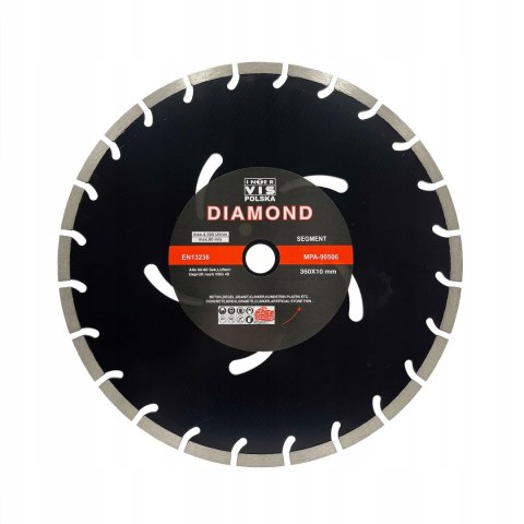 Tarcza do cięcia betonu Inter-Vis 350x25,4 Tarcza do cięcia betonu Inter-Vis 350x25,4