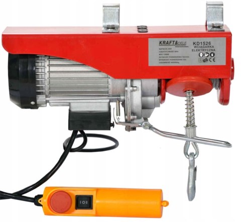 Wciągarka Kraft&Dele KD1526 0,8 t wysokość podnoszenia 12 m Wciągarka Kraft&Dele KD1526 0,8 t wysokość podnoszenia 12 m