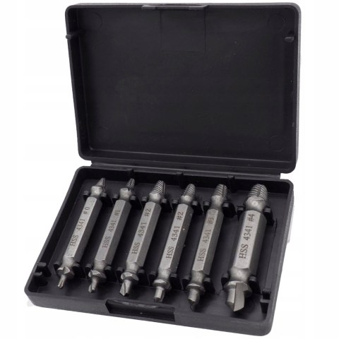 Wykrętaki do usuwania wkrętów Falon-Tech FT0606 6 szt. Wykrętaki do usuwania wkrętów Falon-Tech FT0606 6 szt.