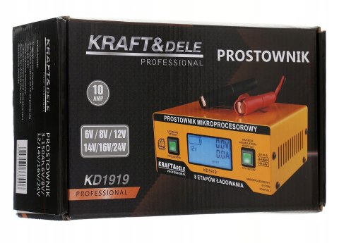 Prostownik mikroprocesorowy Kraft&Dele KD1919 10A Prostownik mikroprocesorowy Kraft&Dele KD1919 10A