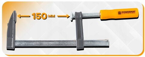 ŚCISK STOLARSKI ŚRUBOWY ZACISK 150x50 MM TYP F STALOWY DO DREWNA WARSZTATU ŚCISK STOLARSKI ŚRUBOWY ZACISK 150x50 MM TYP F STALOWY DO DREWNA WARSZTATU
