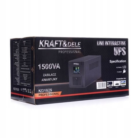 ZASILANIE UPS AWARYJNE 900W LCD PIECA POMPY 1500VA KOMPUTERA BATERIA 7Ah ZASILANIE UPS AWARYJNE 900W LCD PIECA POMPY 1500VA KOMPUTERA BATERIA 7Ah