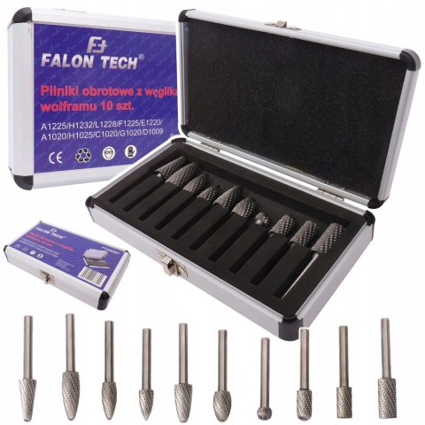 FREZY PILNIKI TRZPIENIOWE DO METALU ZESTAW FREZÓW PILNIKÓW OBROTOWYCH 10EL