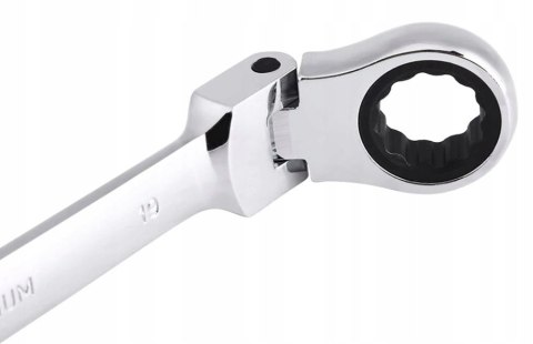 KLUCZE ŁAMANE Z GRZECHOTKĄ PŁASKO-OCZKOWE ZESTAW KLUCZY 12EL PŁACHTA