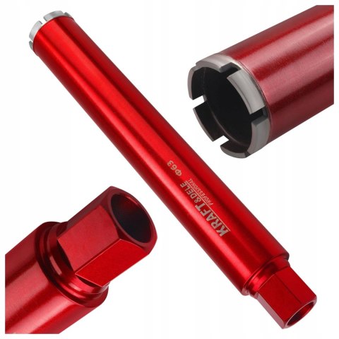 KRAFT WIERTŁO KORONOWE DIAMENTOWE DO BETONU DO WIERTNICY 63x450 mm KD12641
