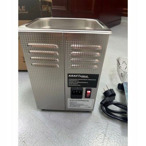 MYJKA WANNA ULTRADŹWIĘKOWA 100W 40KHz Z KOSZEM 2L STERYLIZATOR KOSMETYCZNY